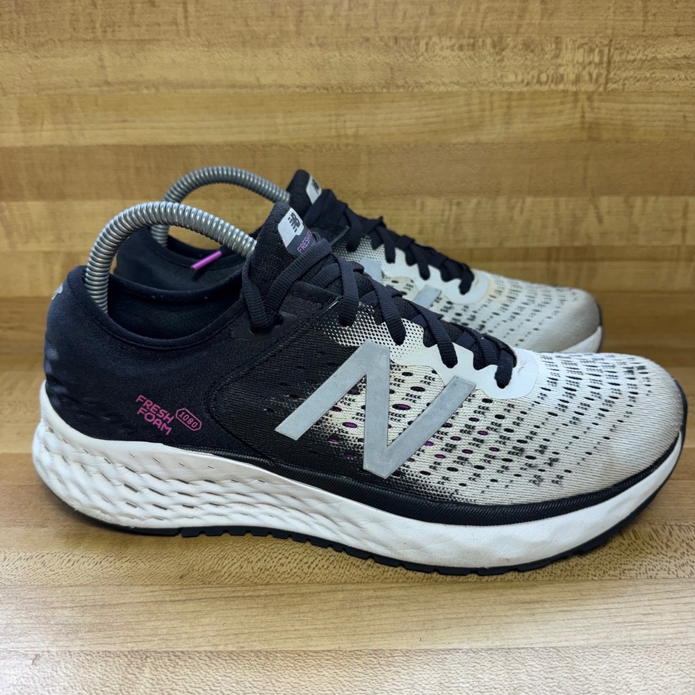 New Balance Black and White Fresh Foam Women's Running Sneakers
